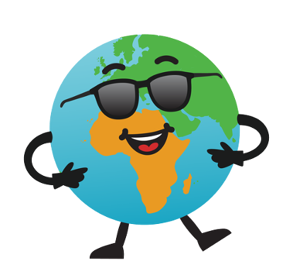 Geography George with sunglasses
